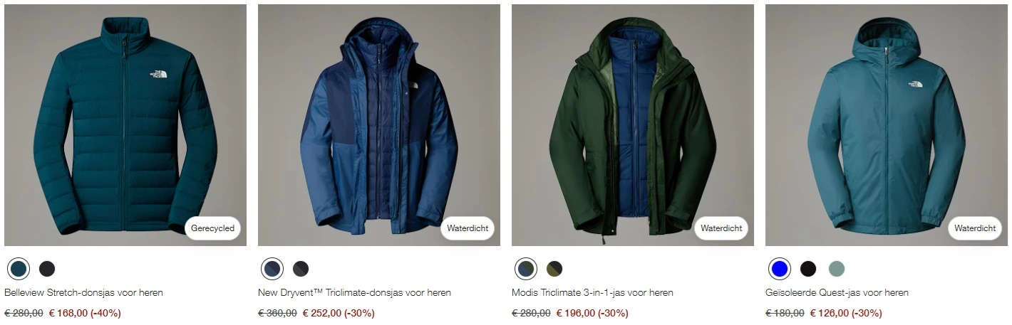 The North Face, Outlet items