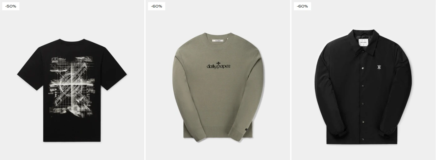 Daily Paper, Black Friday items