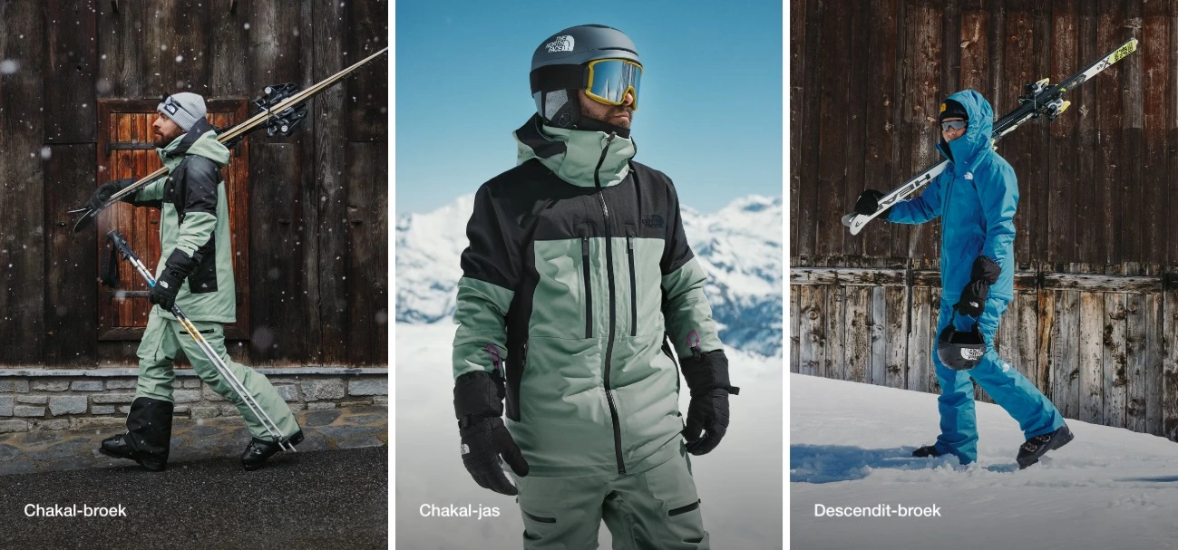 The North Face wintersport items