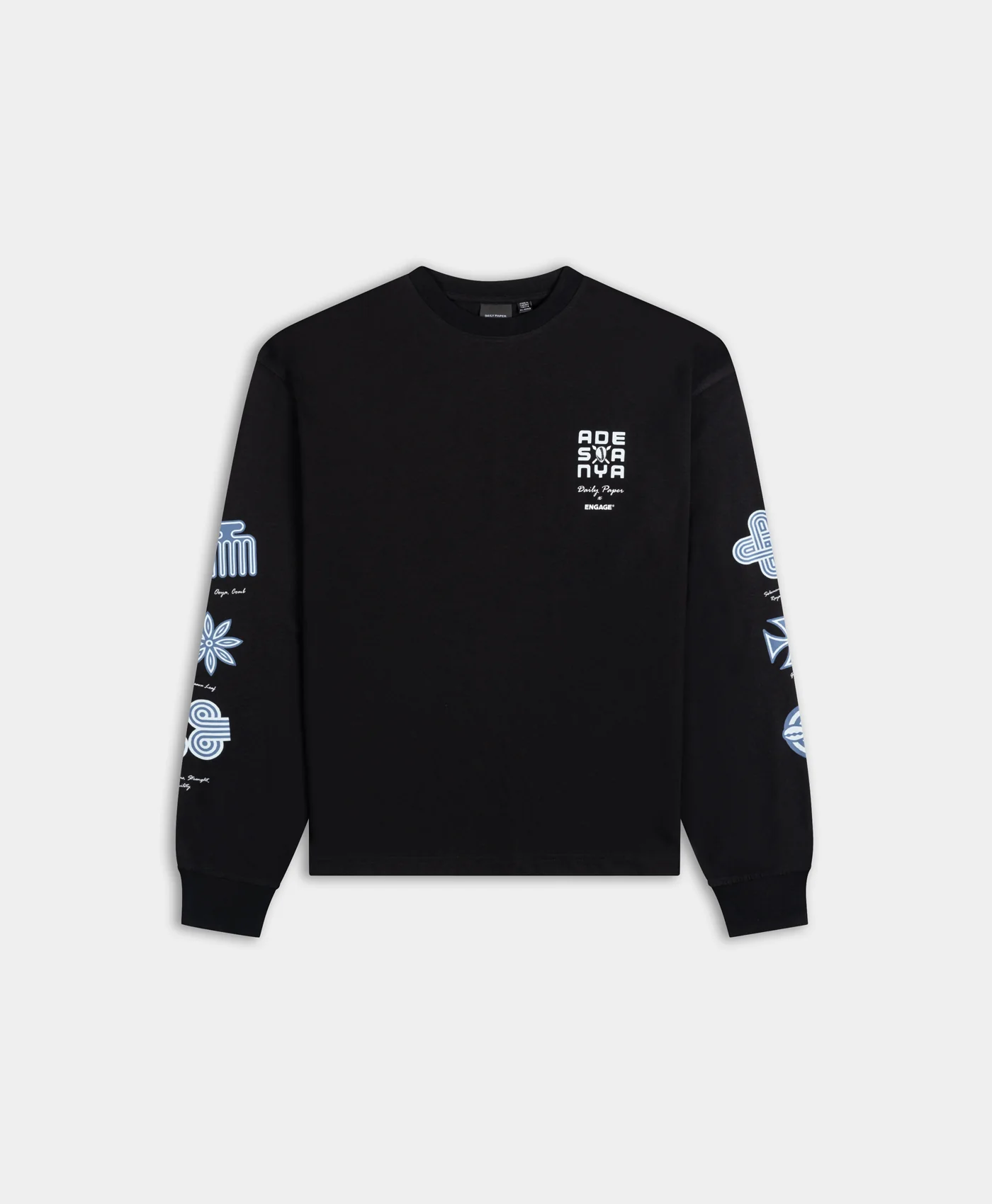 Daily Paper, DPXEngageRelaxedLSShirt_Black_Front