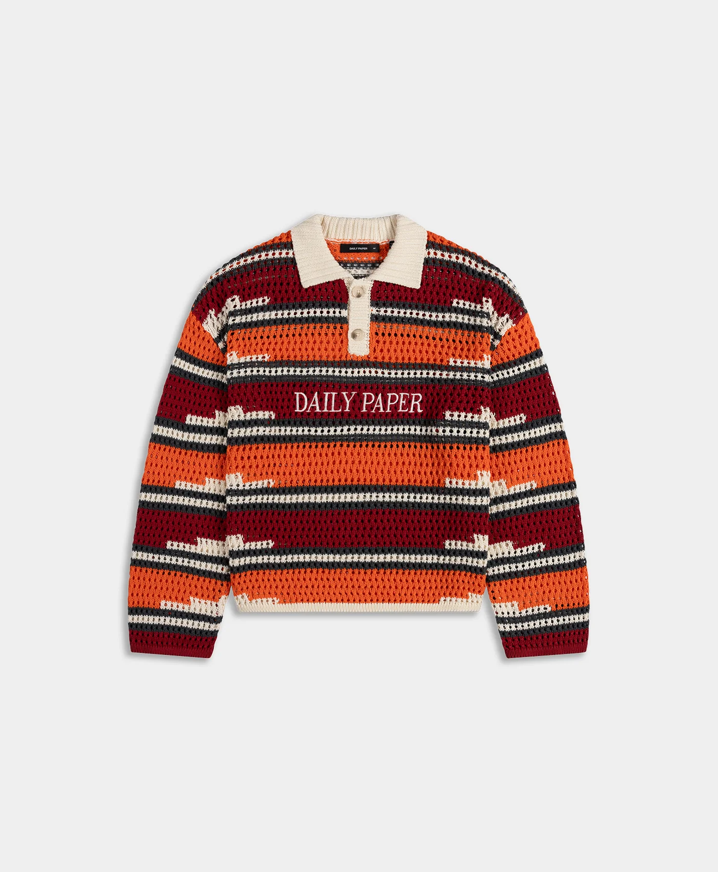 Daily Paper, KENTESTRIPEKNITPOLO_HAUTERED_FRONTcopy