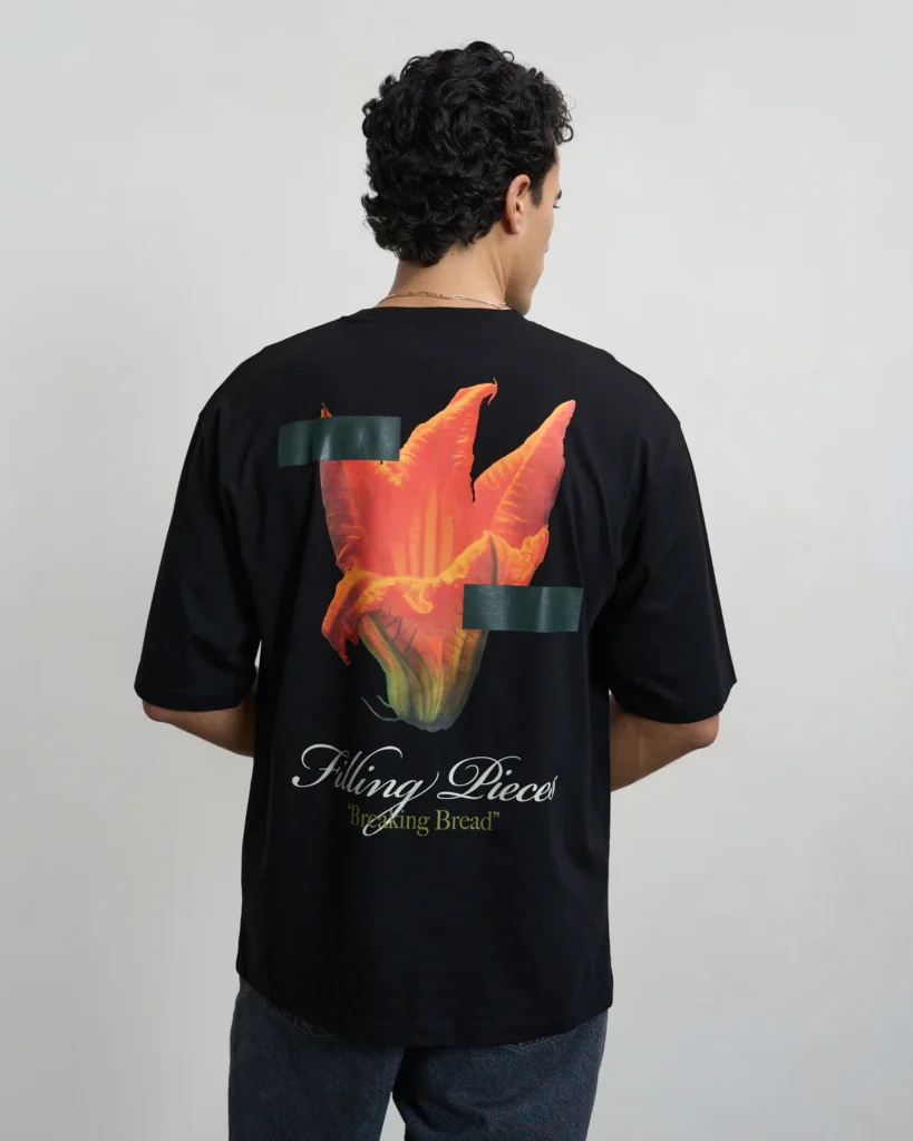 Filling Pieces, T-shirt Boxy Zucchini Black 6