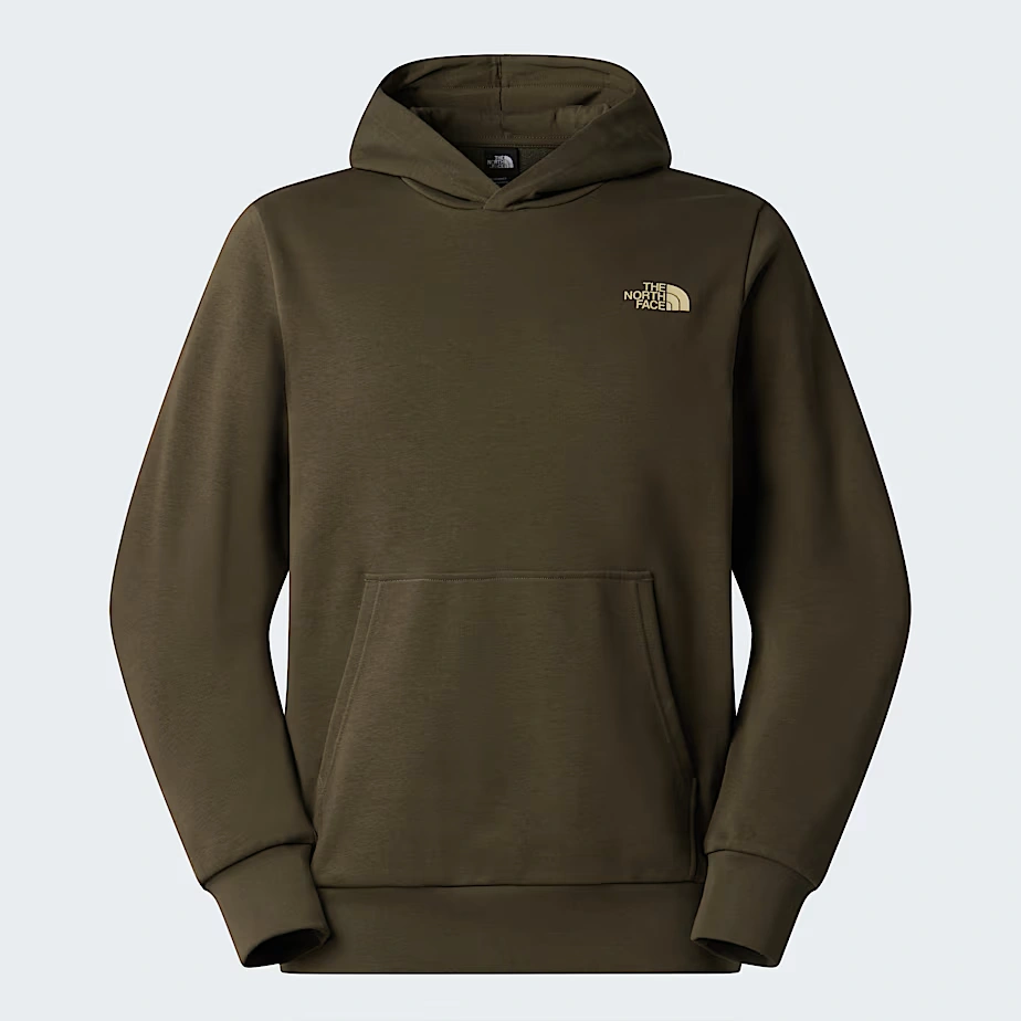 Hoodie, Mens-Monte-Regular-Graphic