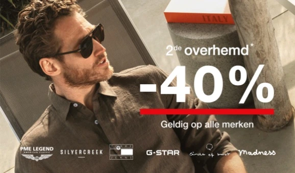 OPEN32, Tweede overhemd 40% korting