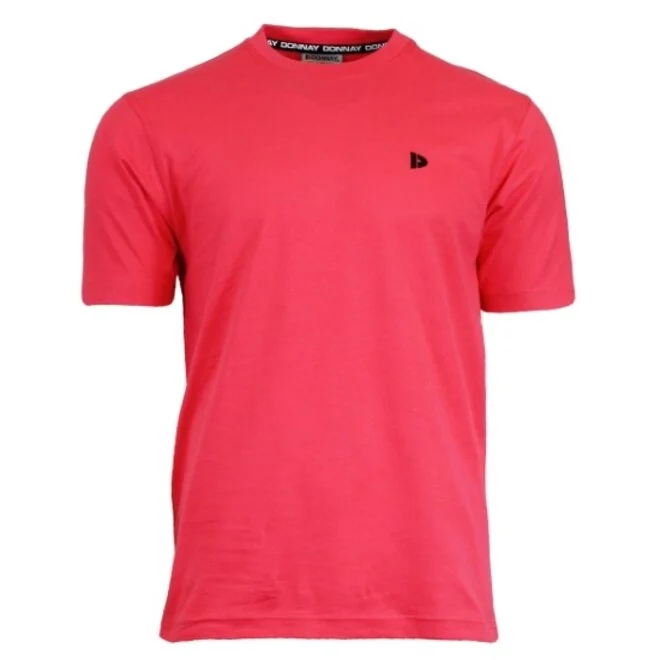 donnay-donnay-heren-t-shirt-vince-koraal-rood-roze