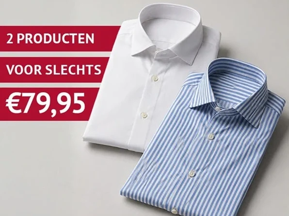 2-pack-actie Overhemenden