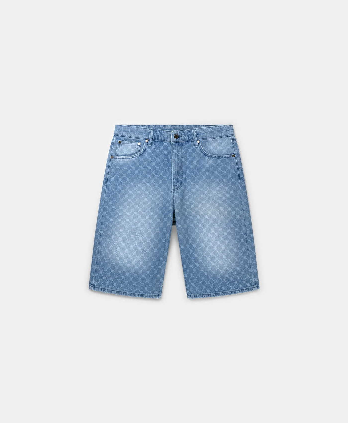 Blue Monogram Denim Shorts