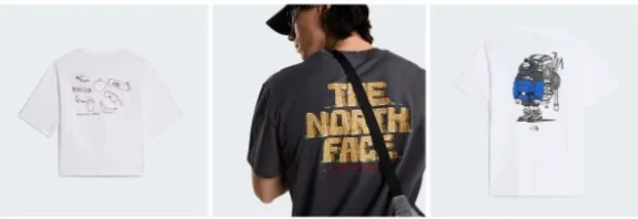 The North Face, nieuwe t-shirts
