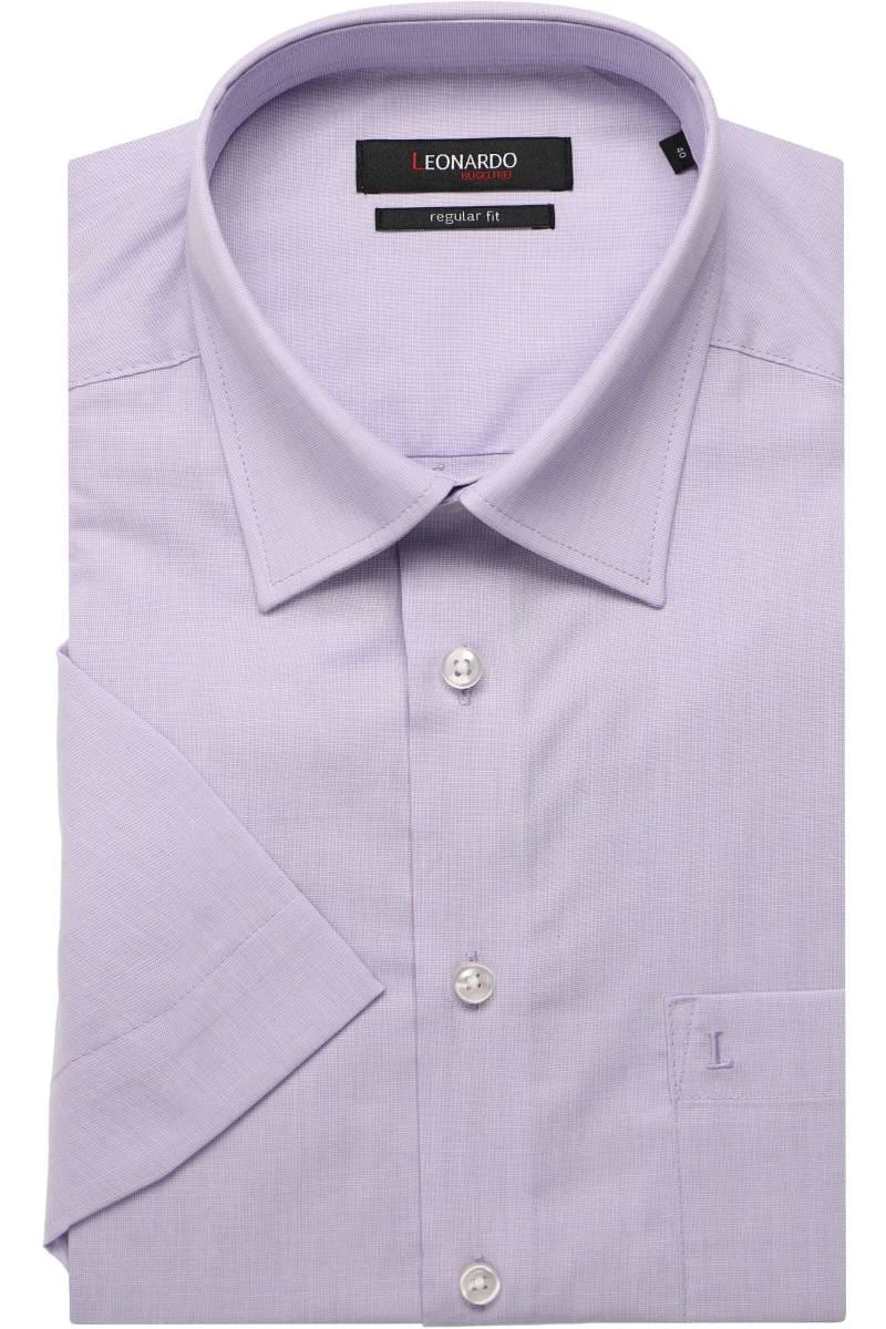 Leonardo by Jupiter Regular Fit Overhemd lila, Effen