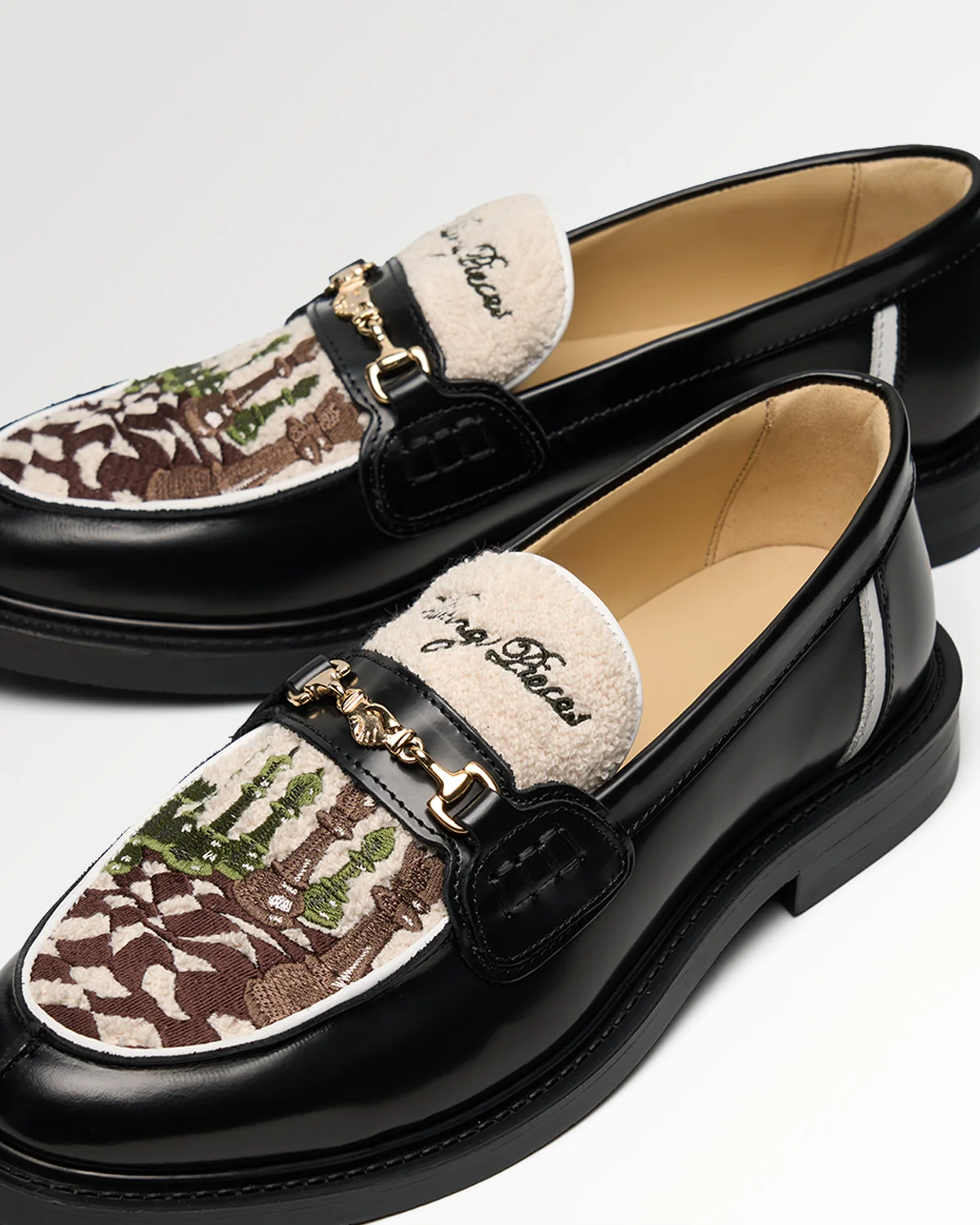 Loafer Chess Black