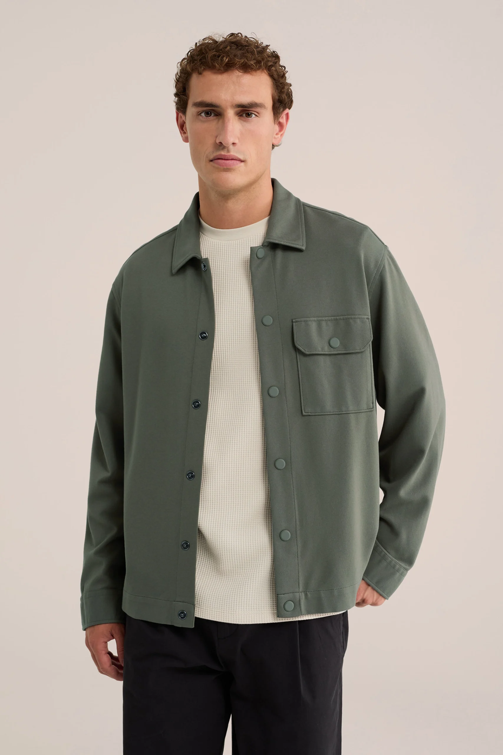 Regular fit overshirt
